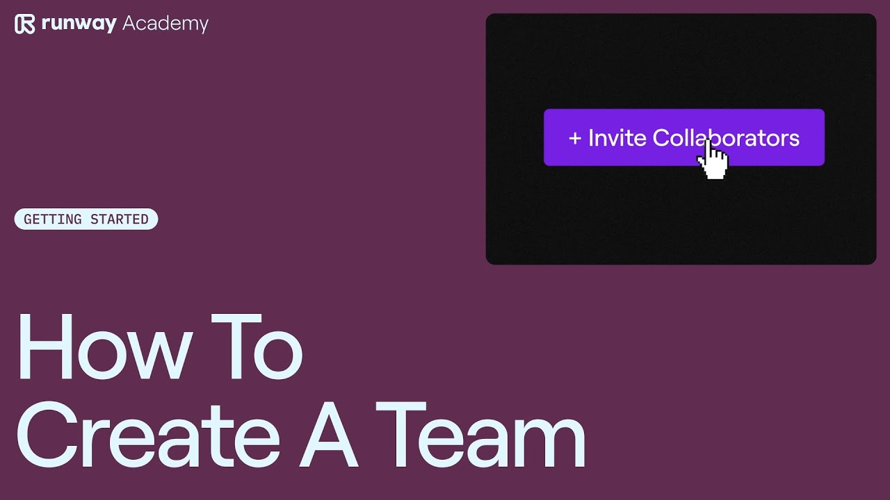 How to Create a Team in Runway